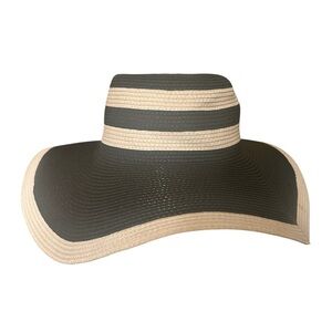 Stylish Black and Tan Wide Brim Hat